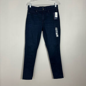 Gap Denim Jeans Women 10/30R Sculpt True Skinny Mid Rise Dark Blue Stretchy NWT